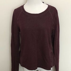 Lululemon Sattva Pullover Bordeaux Drama Size 6